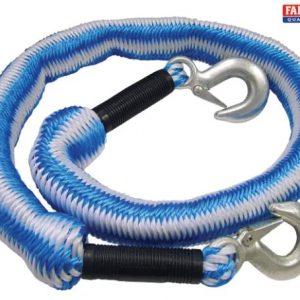 Tow Rope Expanding 4m Metal Hooks 3 Tonnes