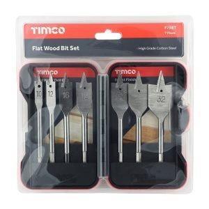 Flat Wood Drill Set 7pce