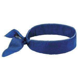 Ergodyne Chill-Its 6702 Cooling Bandana - Polymer Embedded Batting Material  - Blue