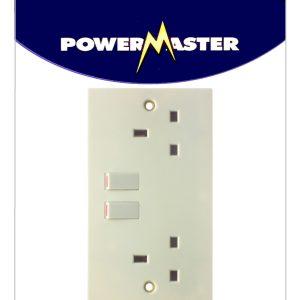 POWERMASTER 2 GANG 13 AMP SWITCHED SOCKET