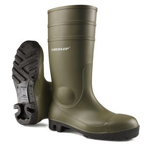 Dunlop Protomaster Full Safety Wellington Green