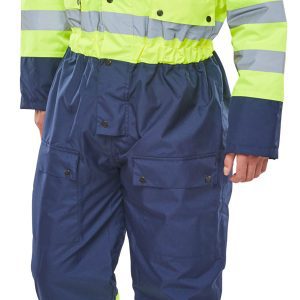 Two Tone Hiviz Thermal Waterproof Coverall