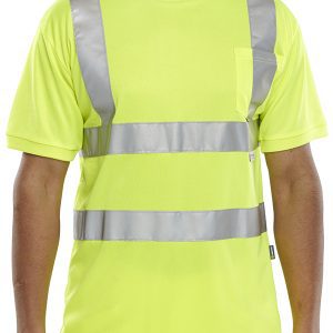 Crew Neck T-Shirt In Yellow