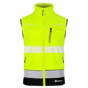 DELTIC Hi-Vis Gilet Two Tone Yellow / Black