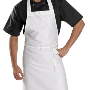 Chefs Bib Apron In White