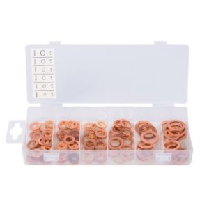 Assorted Copper Washer Tray (110pc)