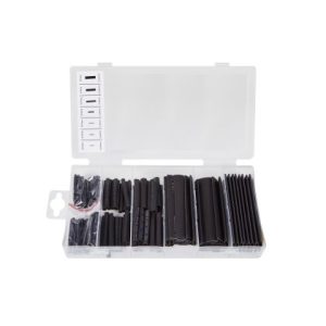 Assorted Black Heat shrink Tubing Tray (127pc)