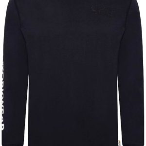 JCB Workwear Banner L/S Navy T-Shirt